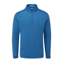 Ping Bexton half Zip fleece pánská mikina, tidal blue multi