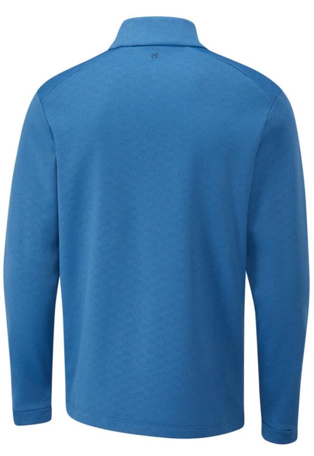 Ping Bexton half Zip fleece pánská mikina, tidal blue multi