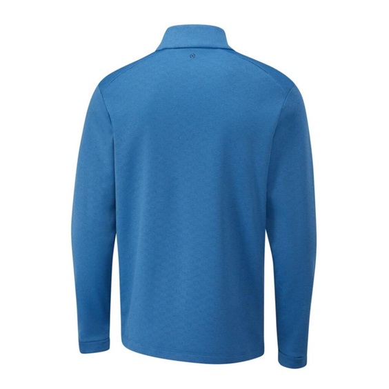 Ping Bexton half Zip fleece pánská mikina, tidal blue multi