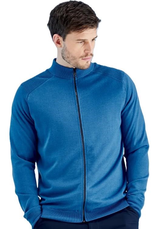 Ping Murphy Lined full zip pánský svetr, modrý