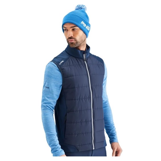 Ping Aiden Hybrid fleece pánská vesta, tmavě modrá