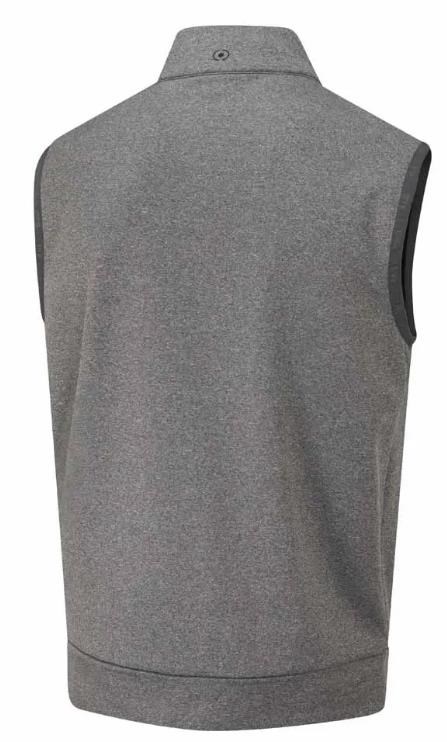 Ping Aiden Hybrid fleece pánská vesta, asphalt marl/black