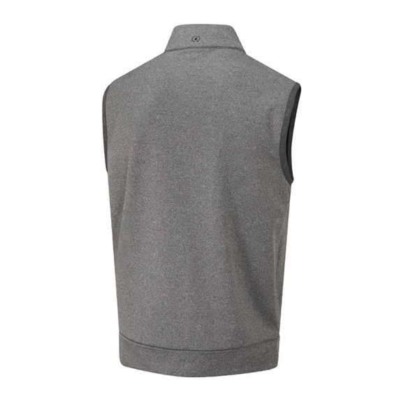 Ping Aiden Hybrid fleece pánská vesta, asphalt marl/black