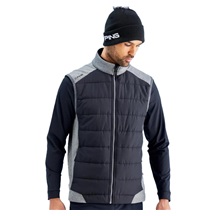 Ping Aiden Hybrid fleece pánská vesta, asphalt marl/black
