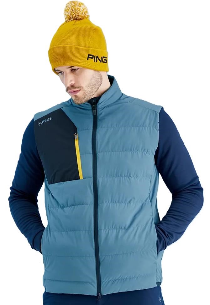 Ping Norse Cocoon insulated PrimaLoft® pánská vesta, blue fusion/navy