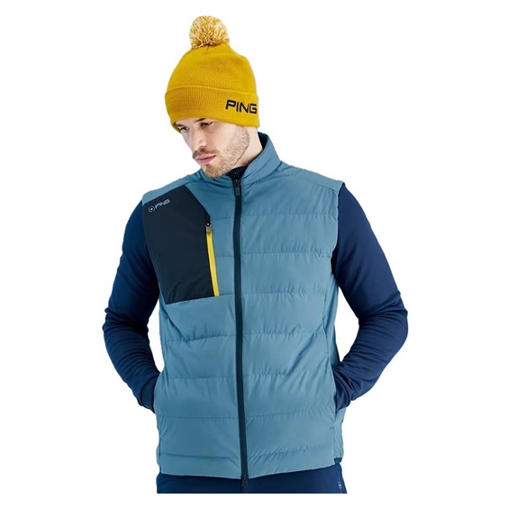 Ping Norse Cocoon insulated PrimaLoft® pánská vesta, blue fusion/navy
