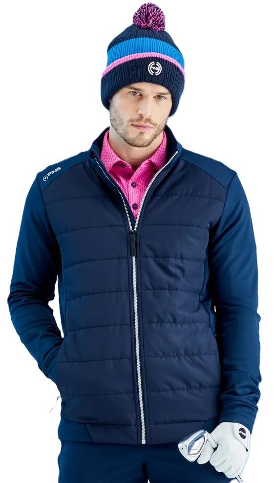 Ping Aiden Hybrid fleece pánská bunda, tmavě modrá
