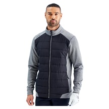 Ping Aiden Hybrid fleece pánská bunda, asphalt marl/black