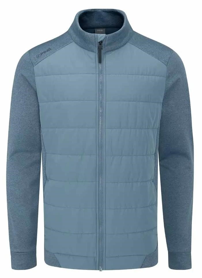 Ping Aiden Hybrid fleece pánská bunda, blue fusion marl/blue fusion