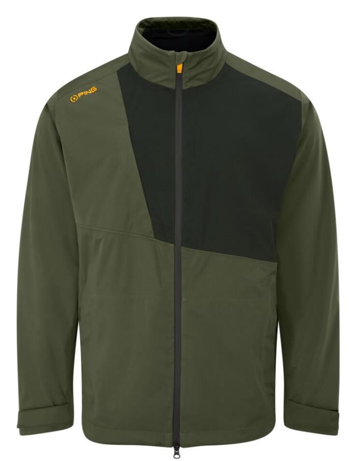 Ping Impervious Waterproof pánská nepromokavá bunda, dark olive/black