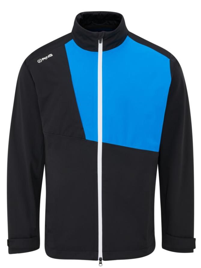 Ping Impervious Waterproof pánská nepromokavá bunda, černo/modrá