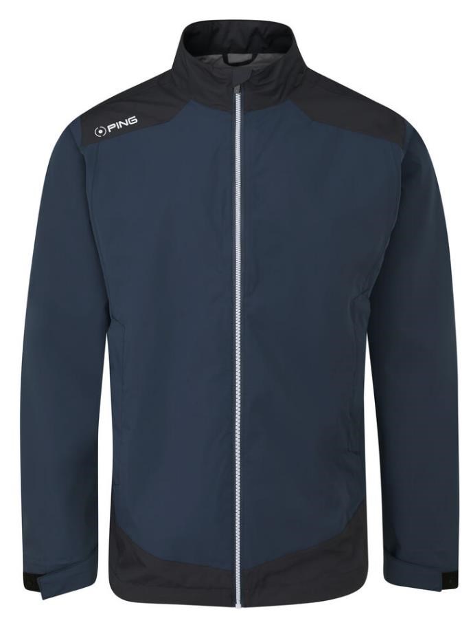 Ping AquaDrive Waterproof pánská nepromokavá bunda, oxford blue/black