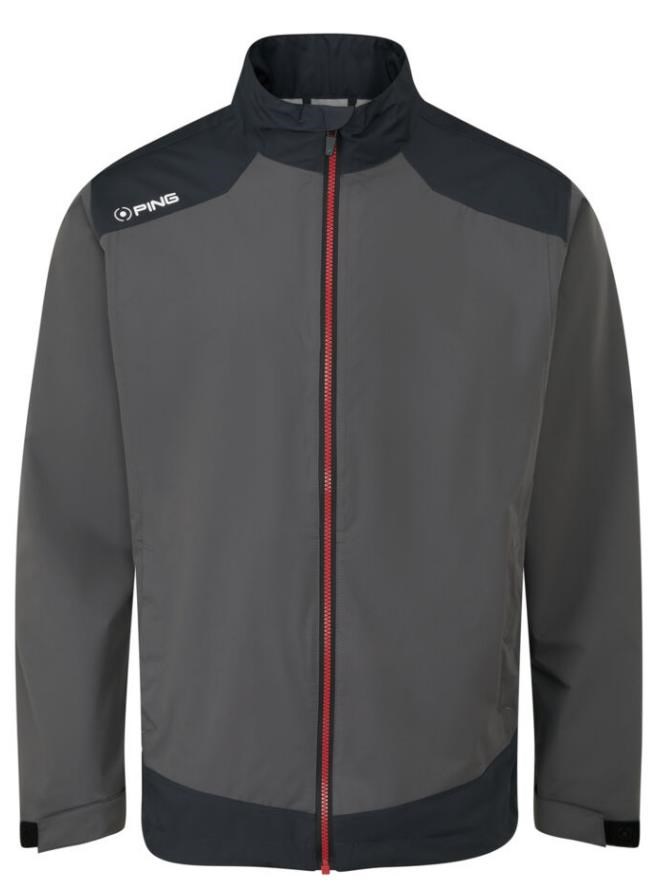 Ping AquaDrive Waterproof pánská nepromokavá bunda, černo/šedá