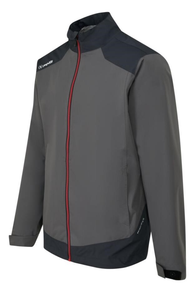 Ping AquaDrive Waterproof pánská nepromokavá bunda, černo/šedá