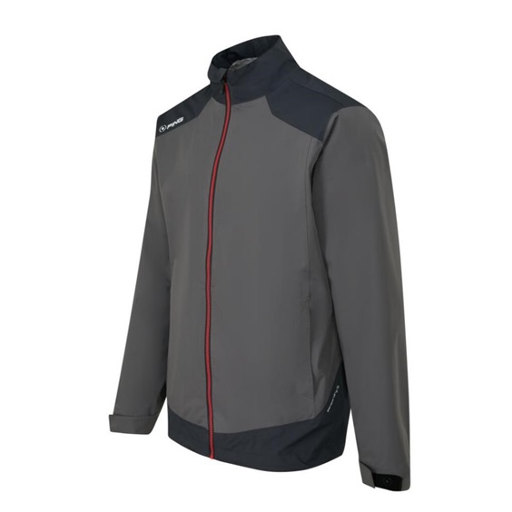 Ping AquaDrive Waterproof pánská nepromokavá bunda, černo/šedá
