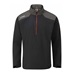 Ping AquaDrive Half-Zip Waterproof pánská nepromokavá bunda, black/asphalt