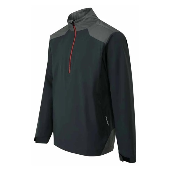 Ping AquaDrive Half-Zip Waterproof pánská nepromokavá bunda, black/asphalt