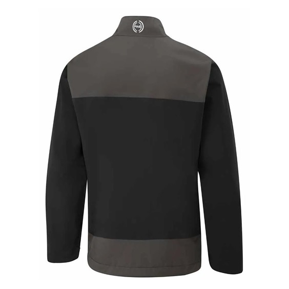 Ping AquaDrive Half-Zip Waterproof pánská nepromokavá bunda, black/asphalt
