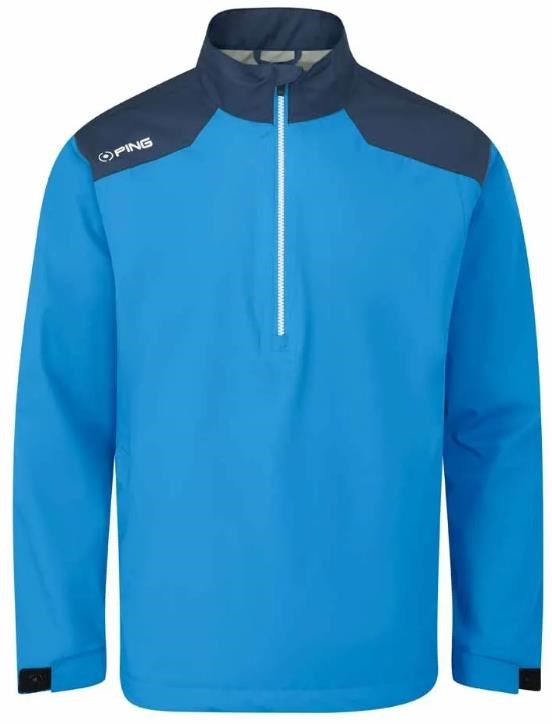 Ping AquaDrive Half-Zip Waterproof pánská nepromokavá bunda, modrá
