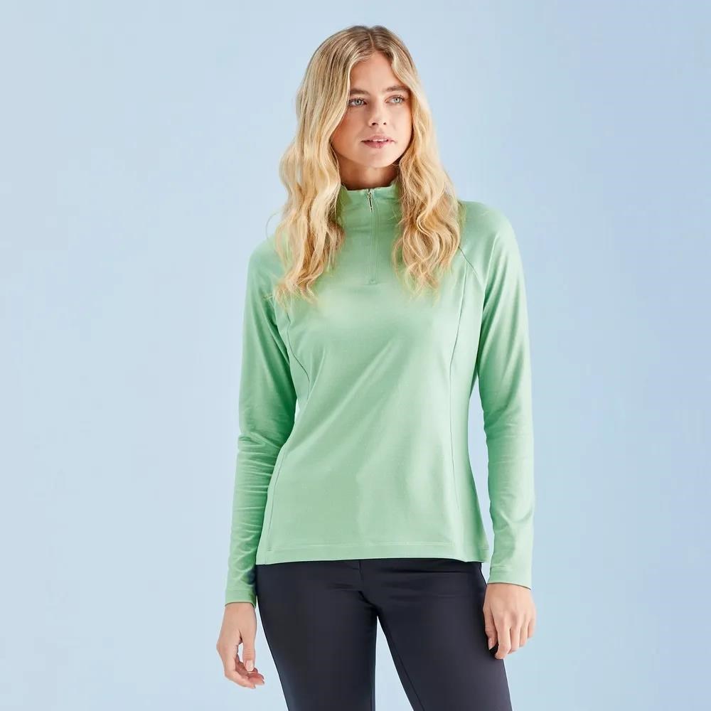 Ping Jasmine Printed long Sleeve dámský top, eucalyptus multi