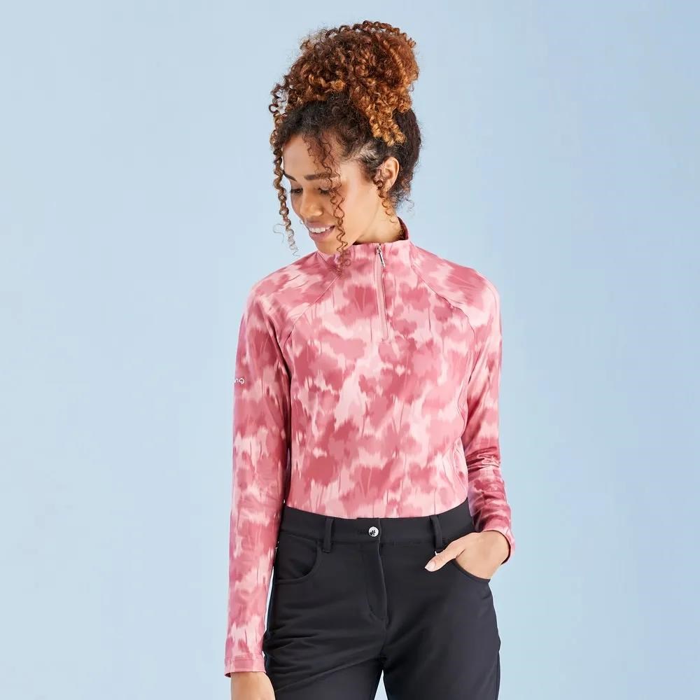 Ping Jasmine Printed long Sleeve dámský top, rose multi