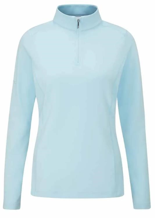 PING Aveline Half Zip dámská mikina, crystal blue