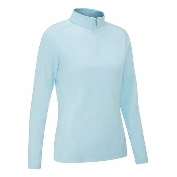 PING Aveline Half Zip dámská mikina, crystal blue