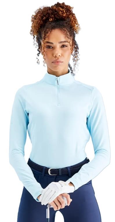 PING Aveline Half Zip dámská mikina, crystal blue