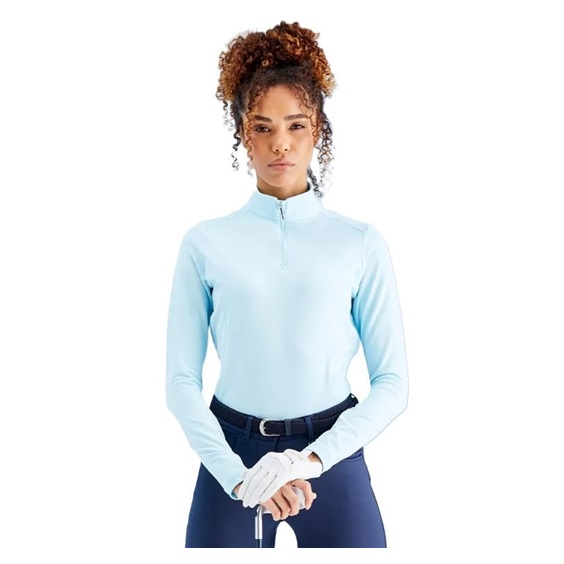 PING Aveline Half Zip dámská mikina, crystal blue