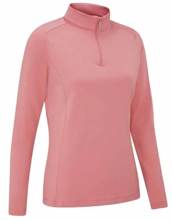 PING Aveline Half Zip dámská mikina, muted pink