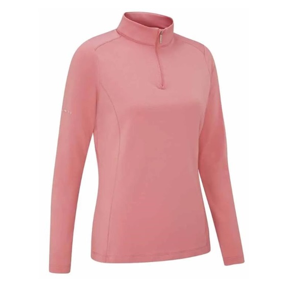 PING Aveline Half Zip dámská mikina, muted pink
