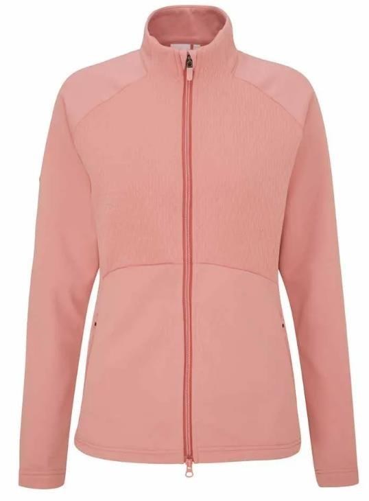Ping Catherine Full zip fleece dámská mikina, růžová