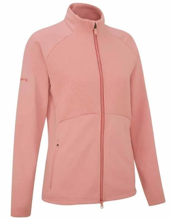 Ping Catherine Full zip fleece dámská mikina, růžová