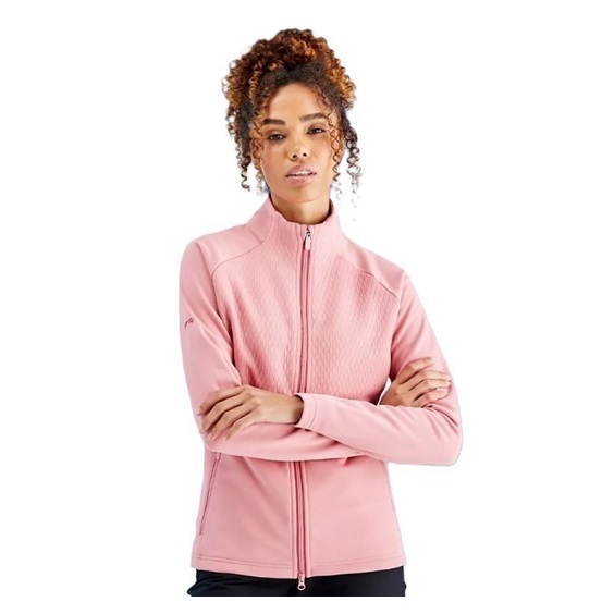 Ping Catherine Full zip fleece dámská mikina, růžová