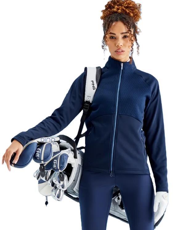 Ping Catherine Full zip fleece dámská mikina, modrá