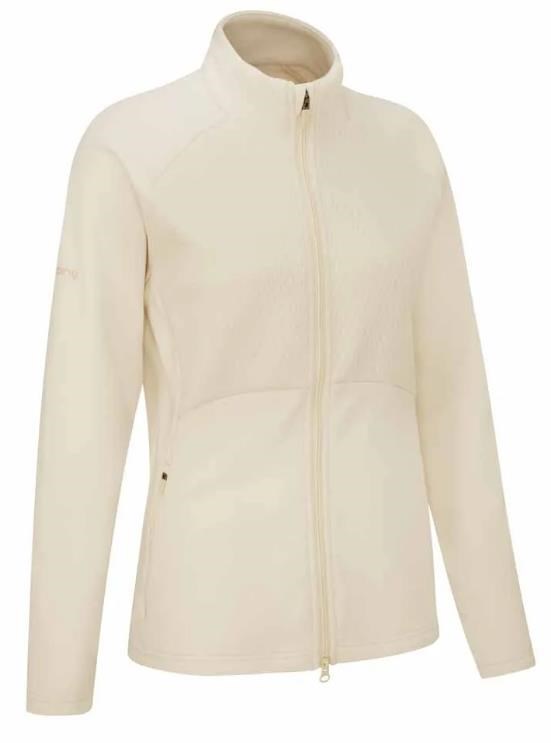 Ping Catherine Full zip fleece dámská mikina, chalk