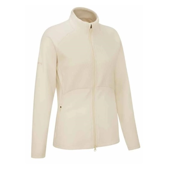 Ping Catherine Full zip fleece dámská mikina, chalk