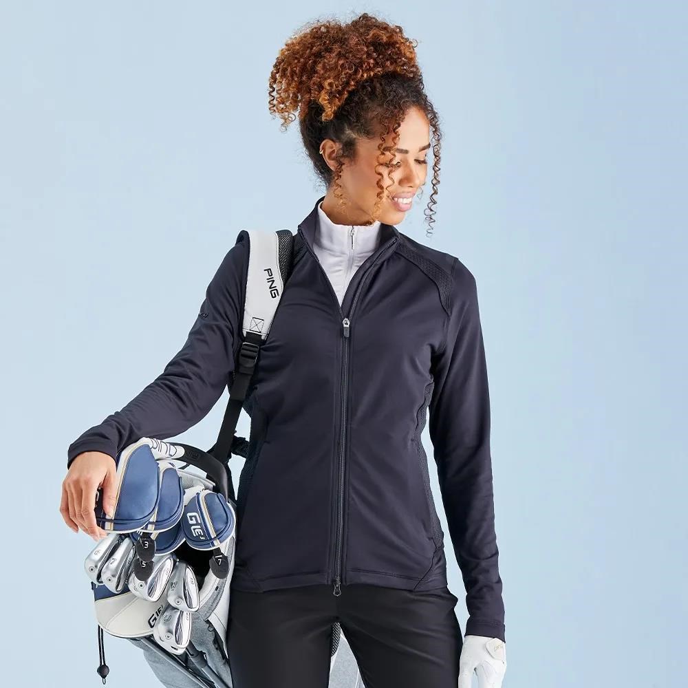 Ping Eda Lightweight Full Zip dámská mikina, černá