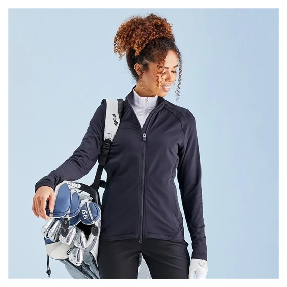 Ping Eda Lightweight Full Zip dámská mikina, černá