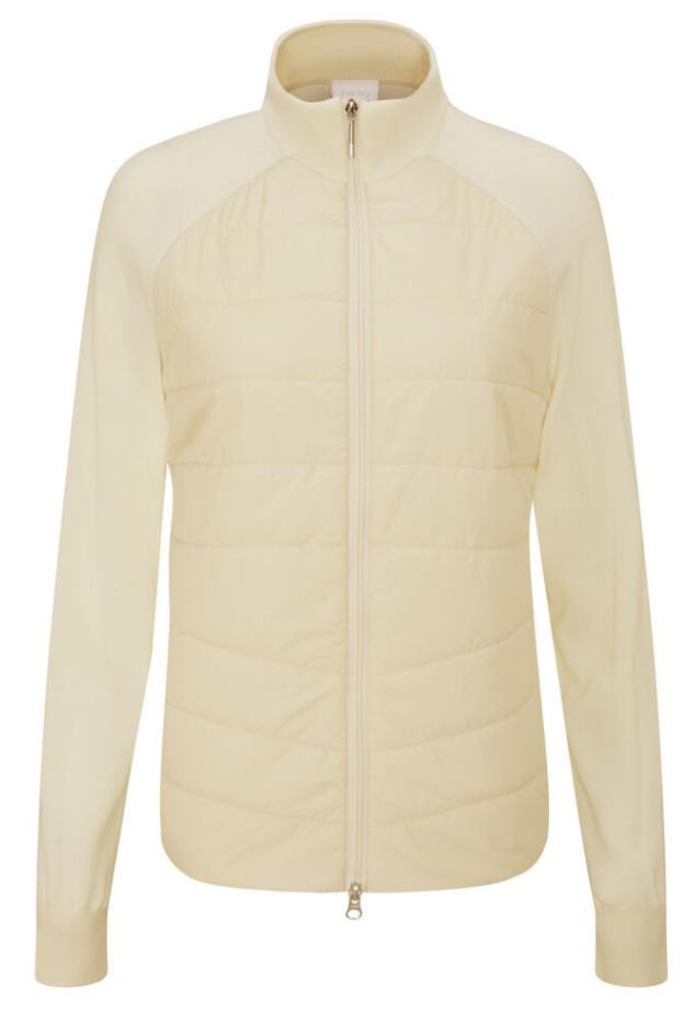 Ping Fran Hybrid full-zip dámská bunda, chalk/egret