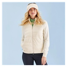 Ping Fran Hybrid full-zip dámská bunda, chalk/egret