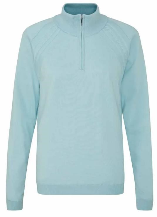 Ping Melodie Half-zip lined dámský svetr, opal