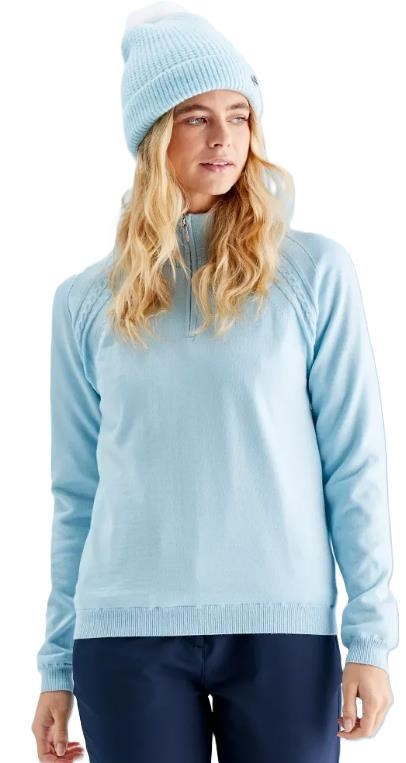 Ping Melodie Half-zip lined dámský svetr, opal