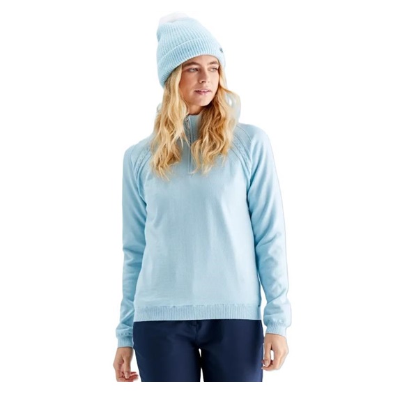 Ping Melodie Half-zip lined dámský svetr, opal
