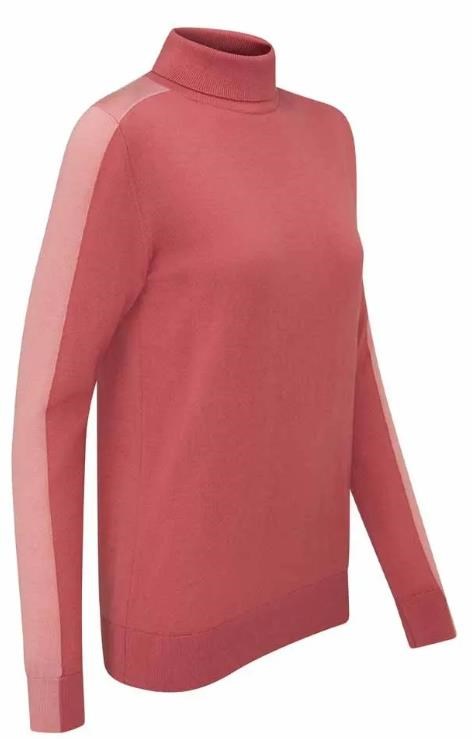 Ping Lockett Roll neck dámský svetr, rose/muted pink