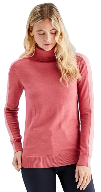 Ping Lockett Roll neck dámský svetr, rose/muted pink