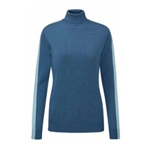 Ping Lockett Roll neck dámský svetr, blue fusion/crystal blue