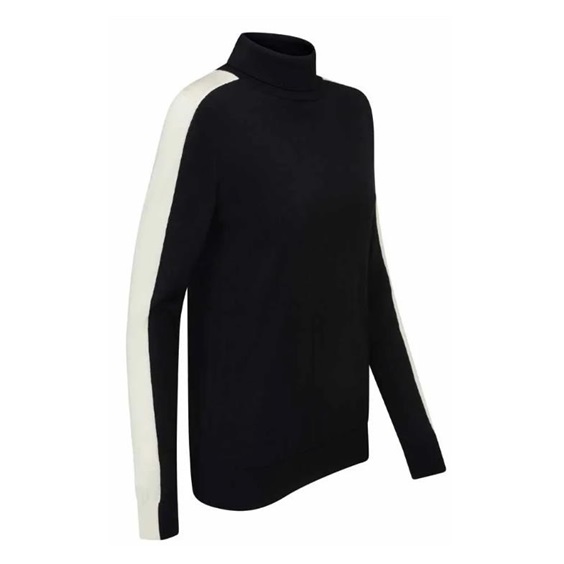 Ping Lockett Roll neck dámský svetr, black/chalk