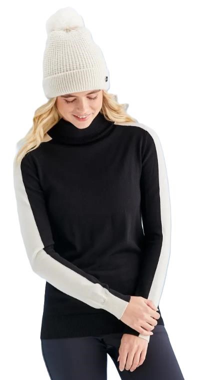 Ping Lockett Roll neck dámský svetr, black/chalk