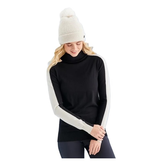 Ping Lockett Roll neck dámský svetr, black/chalk